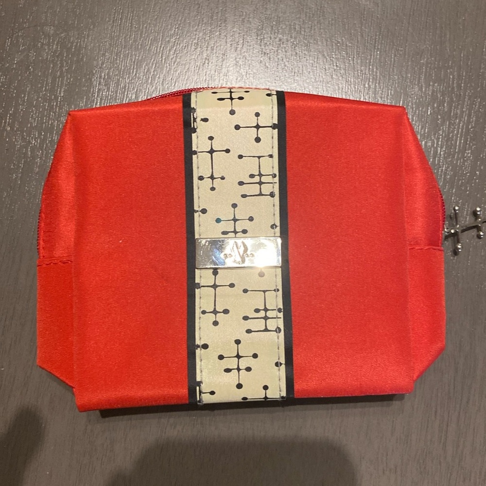 Vintage American Airlines Red  Cosmetic  Bag